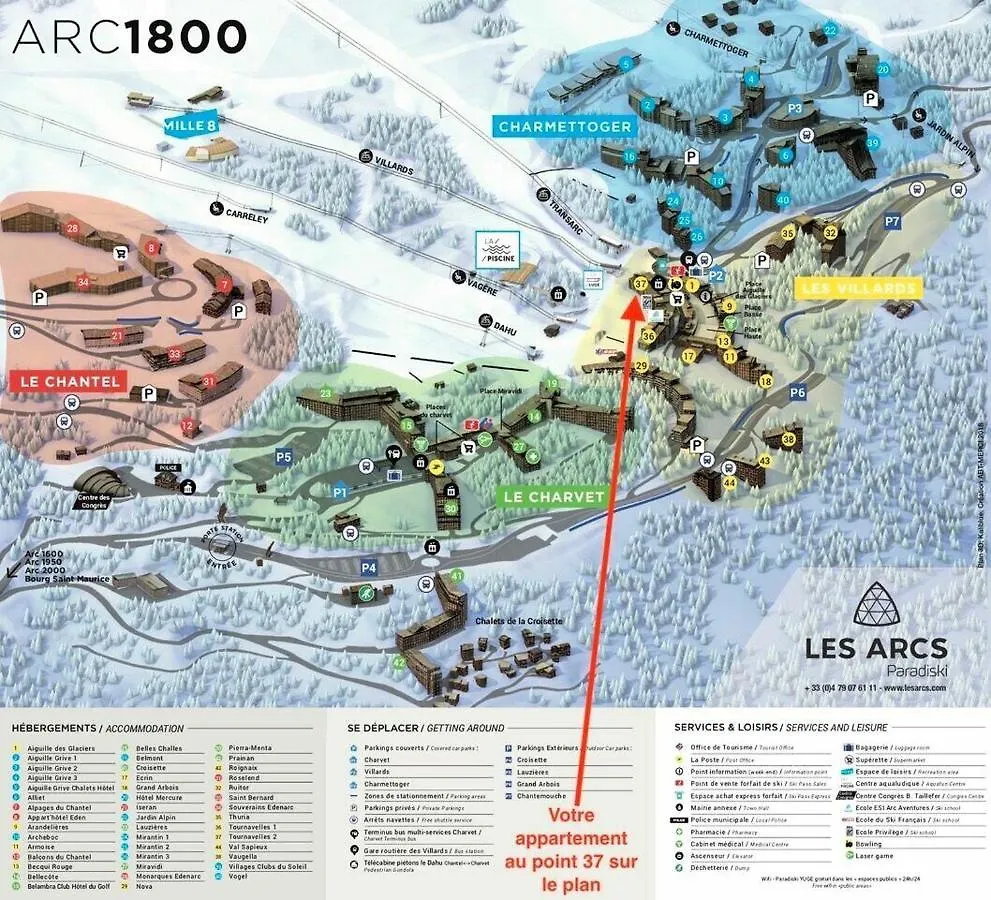 Appartement Pour 10 Personnes Au Coeur Des Arcs 1800 - Duplex 4 Pieces 10 Personnes Mae-5001 Les Arcs  Les Arcs (Savoie)